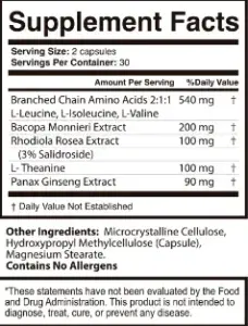 Memopezil supplement facts